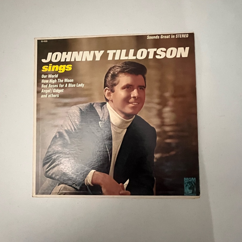Johnny Tillotson Sings Vinyl Album